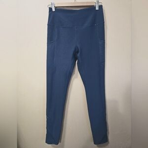 Mondetta Women's Size S Mesh Bottom Leggings Blue